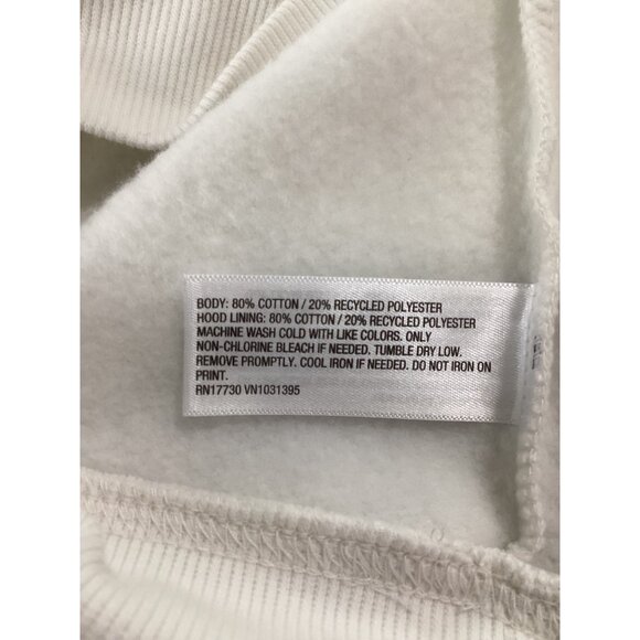 Wild Fable White One Degree Hotter Logo Mens Hoodie Sweater XXS School Winter - Picture 8 of 9